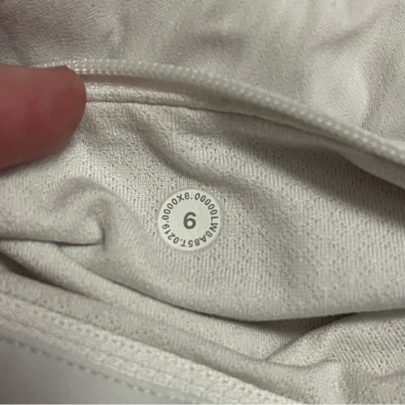 Lululemon Pace Rival Skirt White Size 6 Tall Athleisure Workout Tennis - Picture 8 of 13